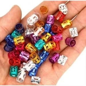 10 pcs Ring Hijab Assesoris Rambut Kekinian Estetik Clip Rambut Viral Cocok untuk Wanita Modis - Emas