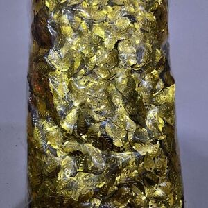 15 Gram Ramboci Daun Kecil Metalik 1, 5cm Manik Bahan Jahit Aksesoris Hijab Favorit Penjahit DIY - Merah