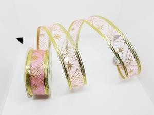 Pita Transparan 2.5 Cm Natal Lebaran Hampers Pink Ribbon Hias