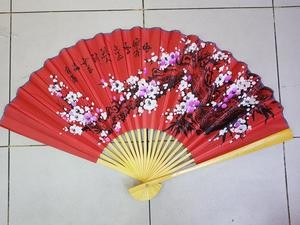 Kipas Besar Biru Bunga Sakura Meihwa Dekorasi 50 Cm Imlek Cina Sincia
