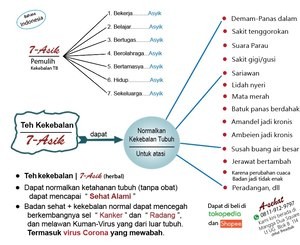 Minuman Kesehatan Teh Kekebalan 7 Asik Herbal Anti Virus Demam Batuk