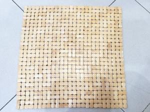 Alas Tempat Duduk Bambu Kayu 42 X 42 Cm Tatakan Meja Adem Dingin
