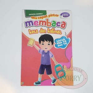 Buku Anak Membaca Playgroup PG Pra TK Kata Dan Kalimat Warna Murah Sekolah