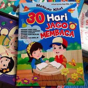 Buku Edukasi Anak 30 Hari Jago Membaca Metode Kilat Baca Huruf Suku Kata Vokal