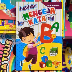 Buku Belajar Anak Latihan Mengeja Kata Vokal Huruf Warna Color Book