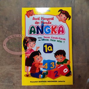 Buku Belajar Anak Mengenal Menulis Angka Gambar 1A Edukasi Murah