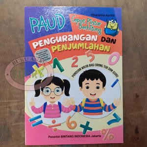 Buku Anak Belajar Matematika Pengurangan Penjumlahan PAUD Tambah Kurang Edukasi Murah