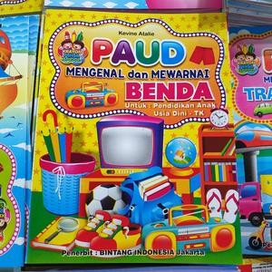 Buku Belajar Anak Mengenal Dan Mewarnai Benda Barang Untuk PAUD TK Gambar Murah