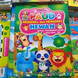 Buku Belajar Anak Mengenal Dan Mewarnai Hewan Untuk PAUD TK Gambar Murah