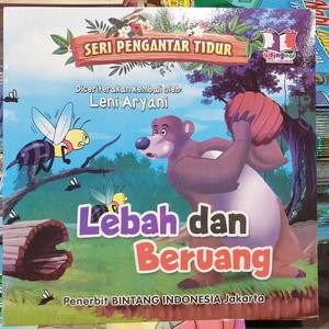 Buku Cerita Anak Dongeng Pengantar Tidur Lebah Beruang Inggris Indonesia Berwarna Bilingual