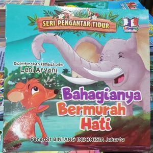 Buku Cerita Anak Dongeng Pengantar Tidur Gajah Inggris Indonesia Berwarna Bilingual