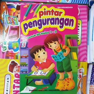 Buku Belajar Anak Pintar Pengurangan SD Kelas 1 2 3 Matemarika Latihan Les