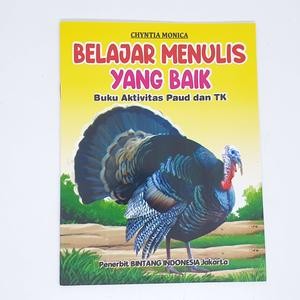 Buku Anak Belajar Menulis Yang Baik Huruf Gambar Hewan TK PAUD Edukasi Murah