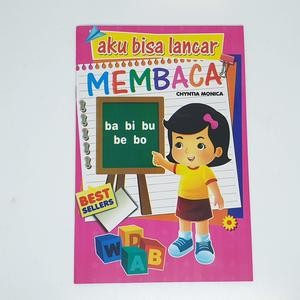 Buku Anak TK Lancar Membaca Kata Kalimat Color Book Edukasi