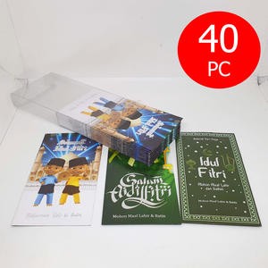 Angpao Idul Fitri Lebaran Isi 40 Mewah 17 Cm Amplop Uang Putih Hijau Embos Mengkilap