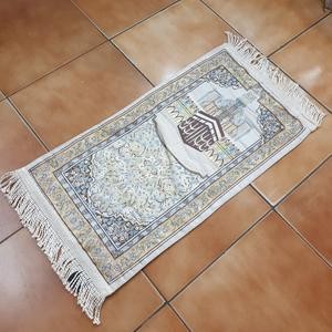Sajadah Kepala Turki Kabah Kuning Krem 35 X 60 Cm Putih Premium Tebal Lapis