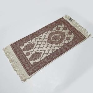Sajadah Kepala Turki Kabah Merah Krem 35 X 60 Cm Putih Premium Tebal Lapis