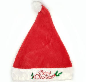 Topi Santa Claus Natal Bludru Merry Christmas Dewasa Lucu