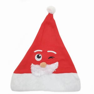 Topi Santa Claus Natal Bludru Christmas Dewasa Hoho Lucu