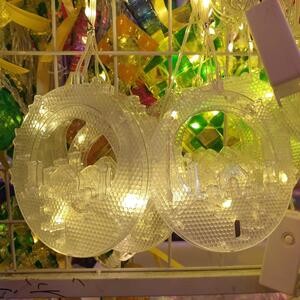 Lampu Tirai Gantung 5 Bulan Bintang 3 Meter Idul Fitri Lebaran Kuning Warm White Dekorasi Juntai