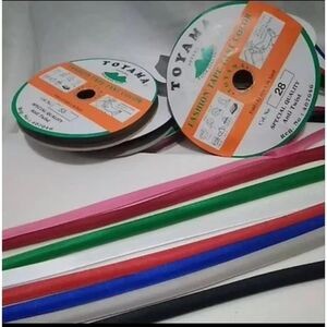 Bisban Polos Rol 36 Yard / 32 Meter, Bisban Toyama Rol Polos, Tapi Bisban Jahit Baju Kain