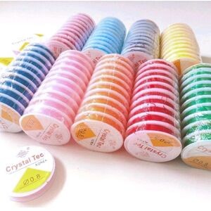 Senar Elastis / 10 Roll, Senar Kenur, Tali Kenur, Senar Bening, Senar Karet, Senar Crystal Tec