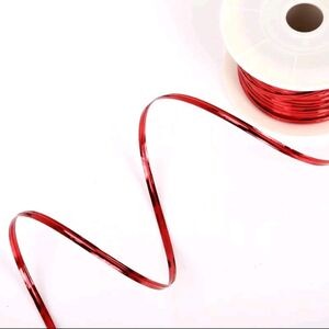 Tali Kawat Souvenir 100 Yard Per Roll, Pita Kawat, Pita Kado, Tali Kado, Pita Souvenir, Pita Kawat Warna Warni - Emas