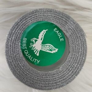 Pita Metalik Emas Silver 3/4 Inch 1 Roll 25 Yard Dekorasi & Kado DIY - Emas