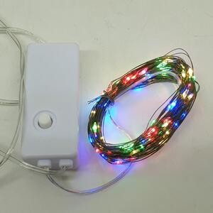 Lampu Pohon Natal Kuning Biru Hijau Merah Warna Warni 3 Meter Kelap Kelip Kabel Kawat Hijau