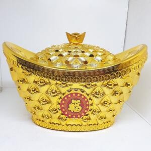 Tempat Permen Yenpao Uang Imlek Fu Yen Pao Sincia 28 Cm Emas Manisan Sincia Murah