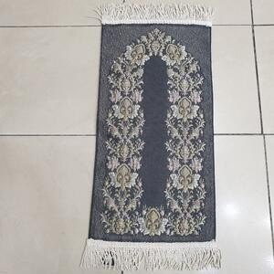 Sajadah Kepala Kecil Bunga Hitam 35 X 60 Cm Premium Lapis