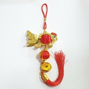 Gantungan Ikan Emas Imlek Pohon Meihwa Sakura 17 Cm Fu Rejeki Dekorasi Murah