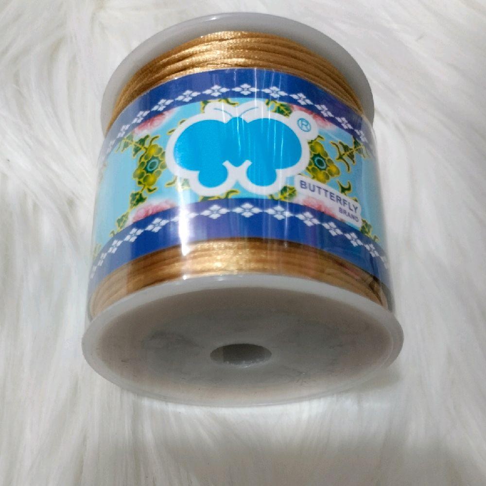 1 mm/ 50 Mtr Tali Rrt Butter Fly Brand, Tali Satin, Knot Korea, Tali Masker, Tali Hand Tag, Tali Serbaguna - Ungu Tua - Main view