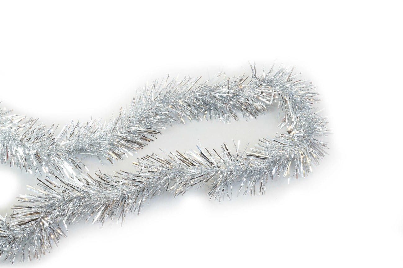 Slinger Garland Pohon Natal Christmas Silver Perak 3 Meter - Main view