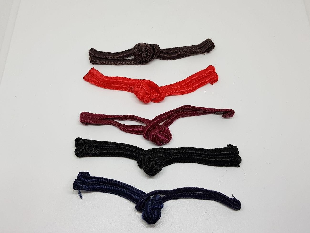 Kancing Baju Cheongsam 5 Set Hitam Biru Merah Maroon Coklat Imlek Cina - Main view