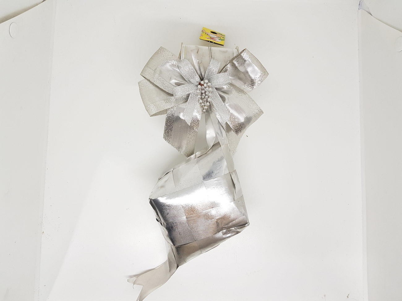 Ketupat Besar 30 Cm Hiasan Lebaran Hampers Kado Silver - Main view