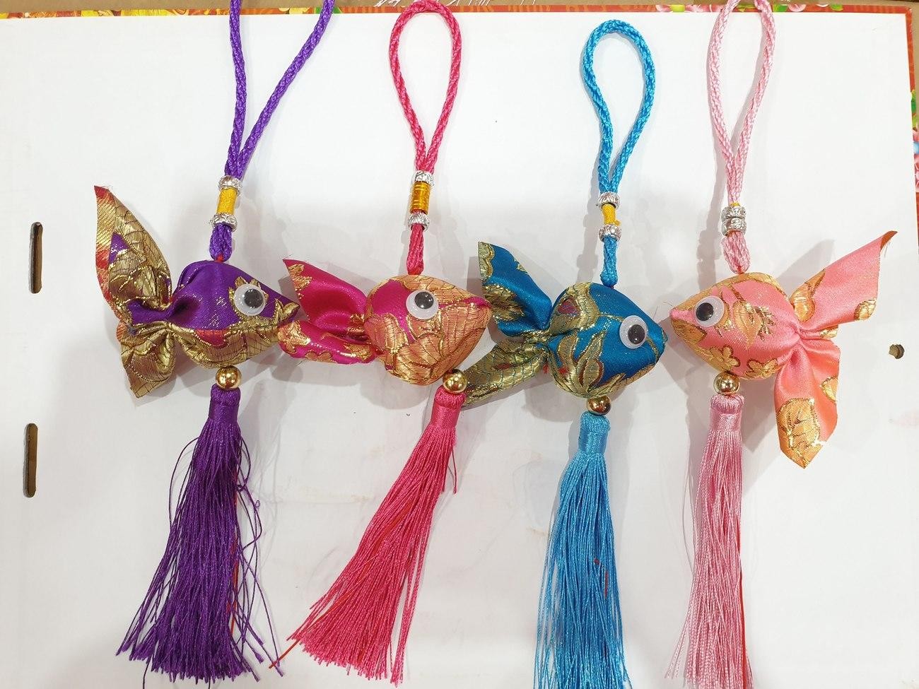 Gantungan Imlek 30 Cm Labu Teratai Ikan Merah Kuning Biru Pink Ungu - Main view