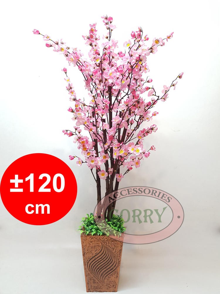 Pohon Kayu Sakura Meihwa Pink Merah Kuning Ungu 1.2 Meter Imlek - Main view