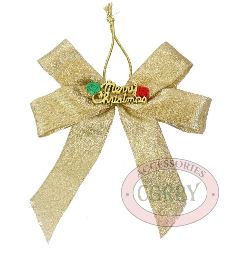 Pita Hias Pohon Natal Gantungan Silver Gold 15 Cm - Main view