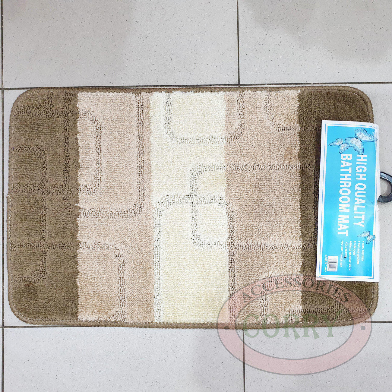 Keset Kaki 4 Warna Krem Coklat Kamar Mandi Serap Air 60 X 40 Cm Rumah - Main view