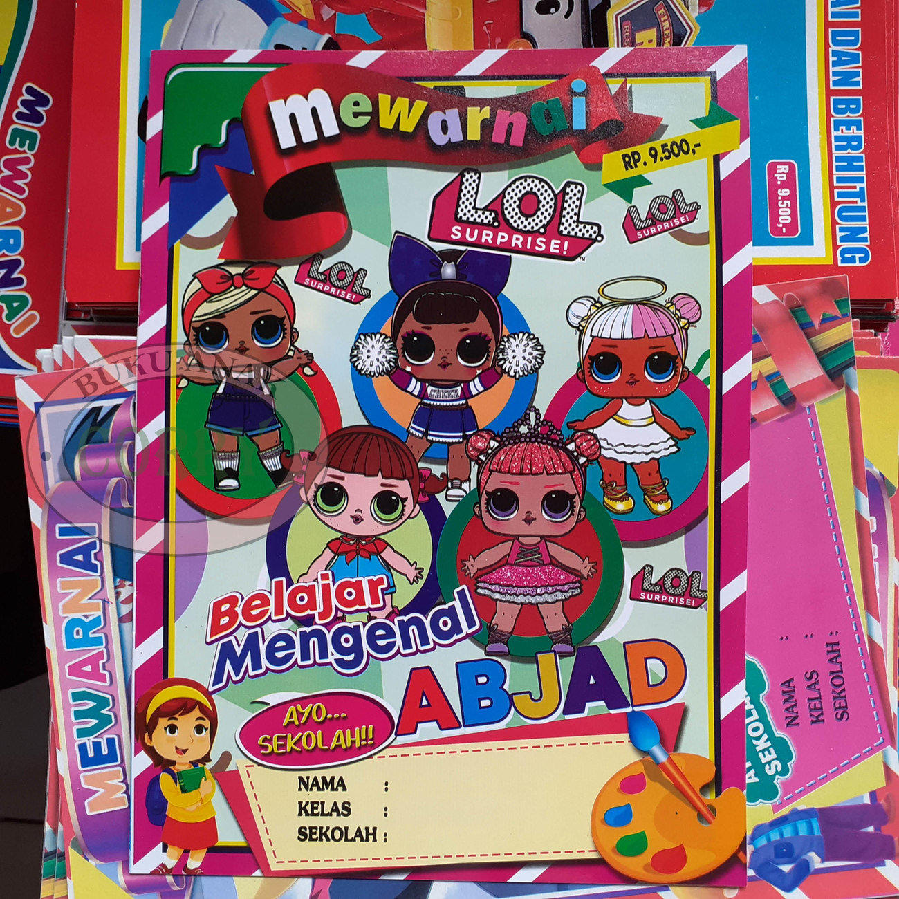 Buku Mewarnai Anak Belajar Mengenal Huruf ABJAD Edukasi - Main view