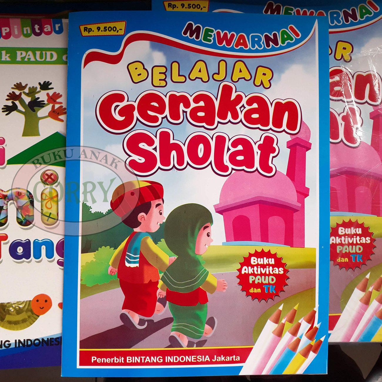 Buku Mewarnai Anak Belajar Gerakan Sholat Islam PAUD TK Edukasi - Main view
