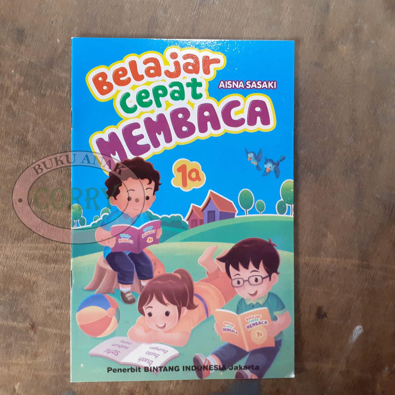Buku Belajar Anak Cepat Membaca Vokal Gambar 1A Edukasi Murah - Main view