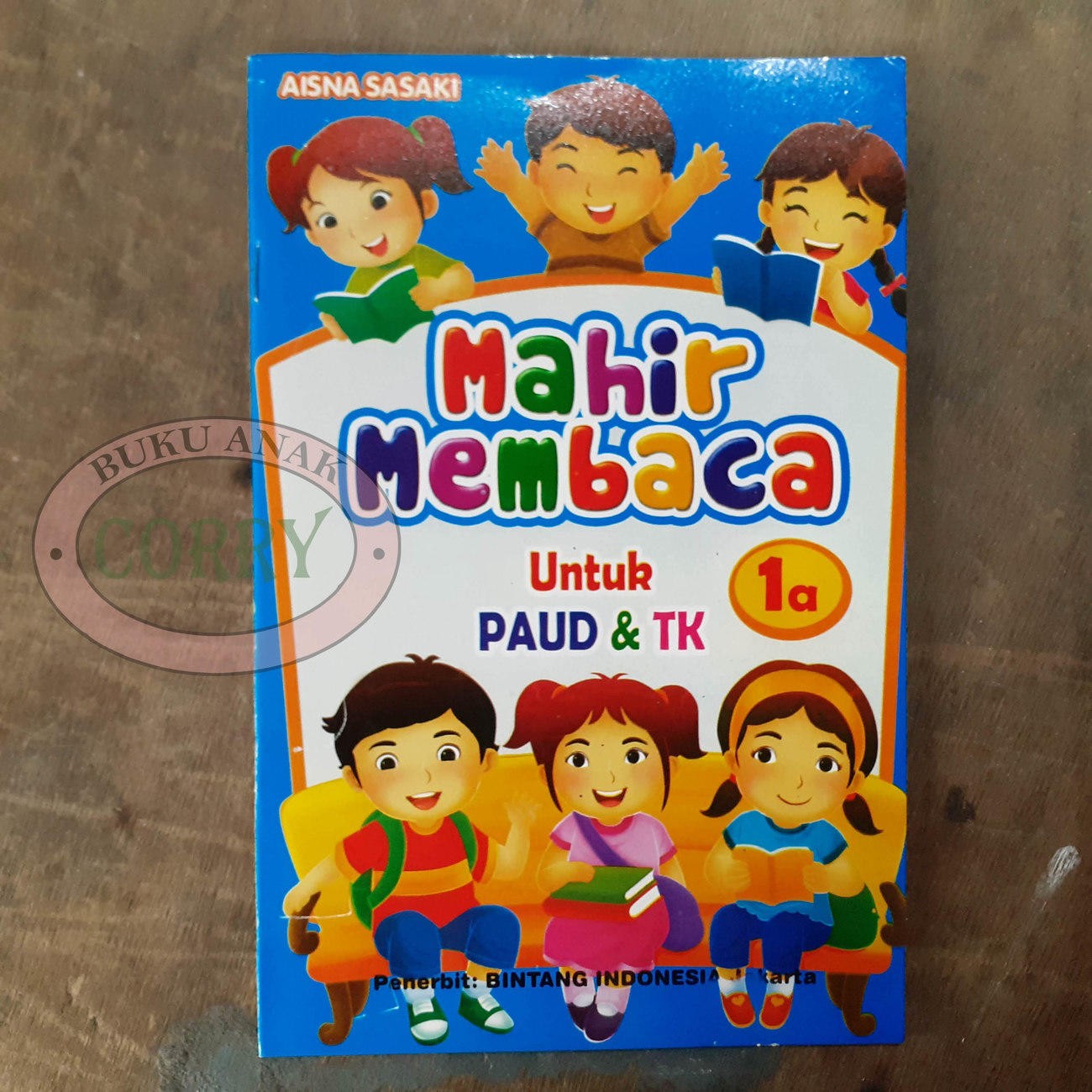 Buku Belajar Anak Mahir Membaca PAUD TK 1A Gambar Vokal Edukasi Murah - Main view