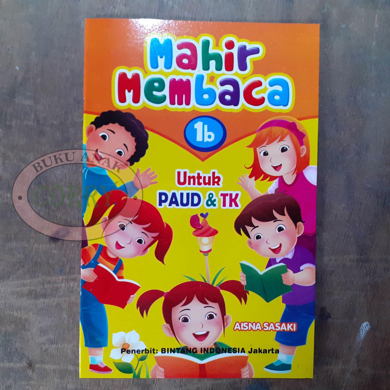 Buku Belajar Anak Mahir Membaca PAUD TK 1B Gambar Vokal Edukasi Murah - Main view