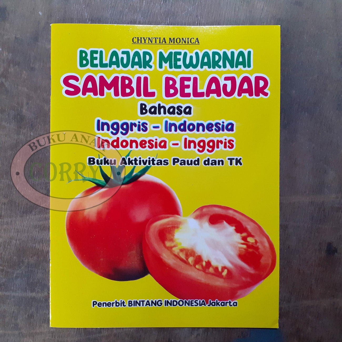 Buku Anak Belajar Mewarnai Sambil Belajar Bahasa Inggris Indonesia PAUD TK Edukasi Murah - Main view