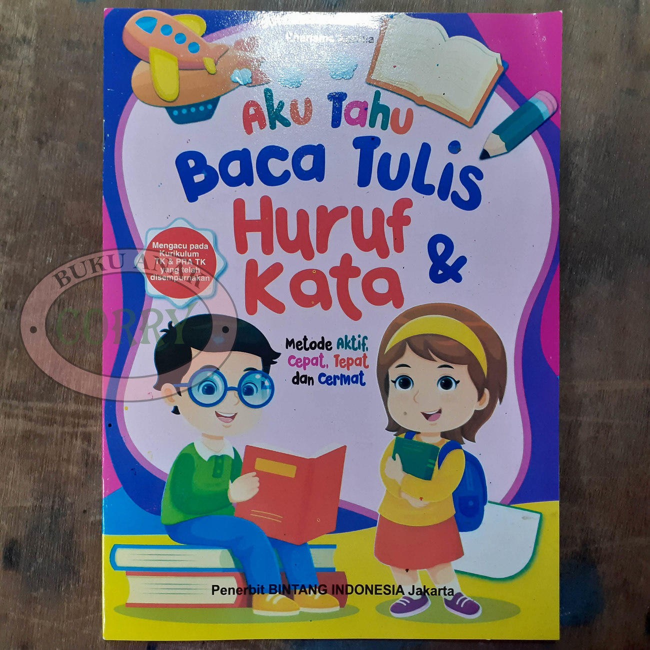 Buku Anak Belajar Baca Tulis Huruf Kata Gambar TK Pra TK Edukasi Murah - Main view