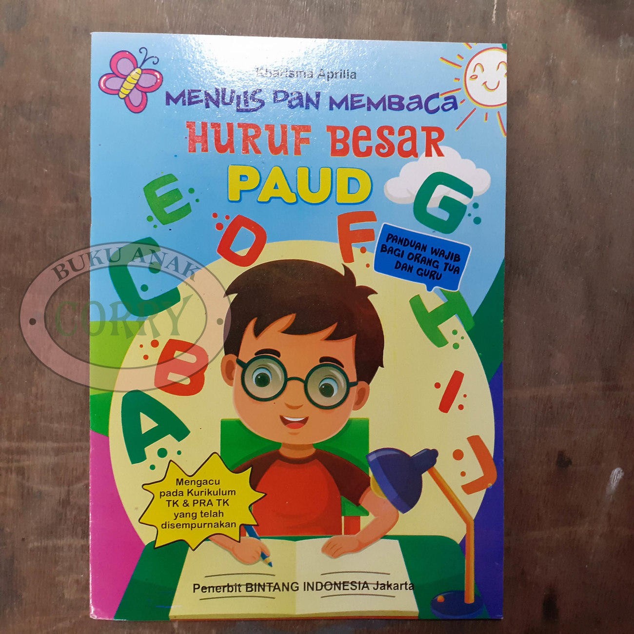 Buku Anak Belajar Menulis Membaca Huruf Besar TK Pra TK Edukasi Murah - Main view