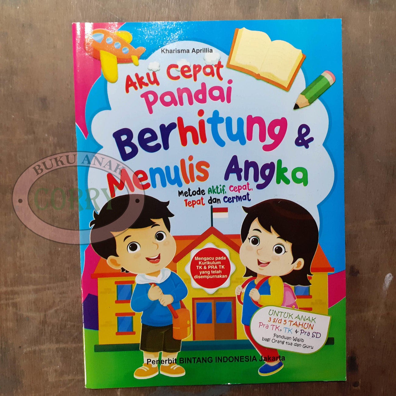 Buku Anak Belajar Aku Cepat Pandai Berhitung Menulis Angka TK Pra TK Edukasi Murah - Main view