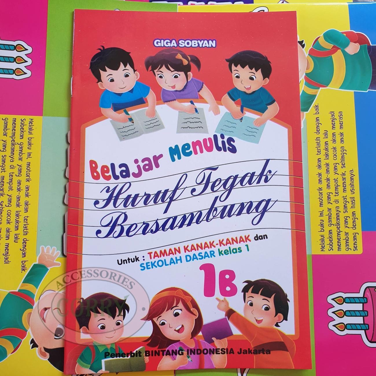 Buku Belajar Anak Menulis Huruf Tegak Bersambung TK Dan SD 1B Huruf Kata Murah - Main view